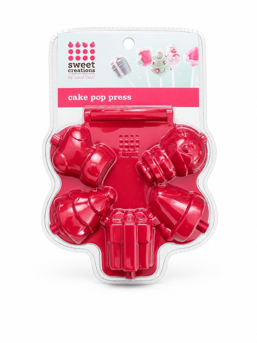 Good Cook Red Holiday Cake Pop Press